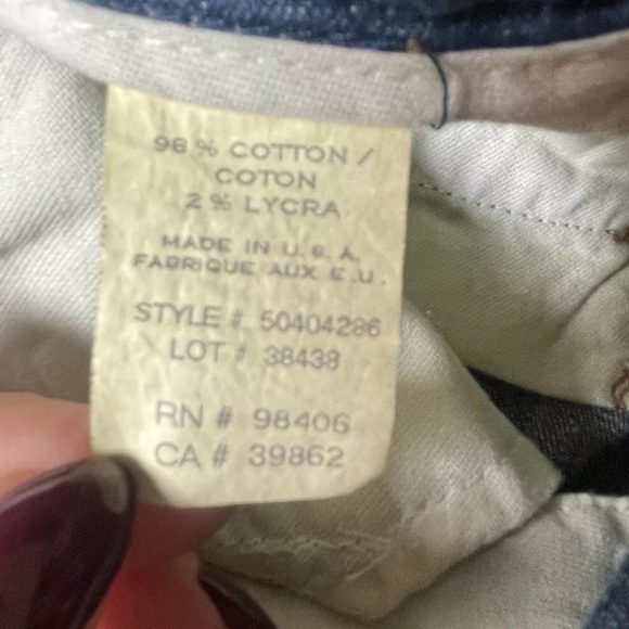 Theory Straight Wide Leg Flare Denim Trousers Jeans Womens 6 Blue Cotton Stretch - Picture 4 of 16